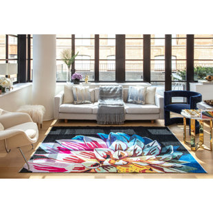 ELIZABETH SUTTON COLLECTION Maisie Modern Eternal Dahlia Area Rug