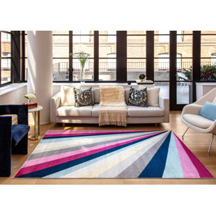 ELIZABETH SUTTON COLLECTION Vera Modern Sun Ray Area Rug