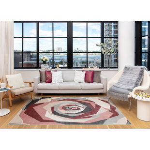 ELIZABETH SUTTON COLLECTION Vera Modern Cheery Blossom Area Rug