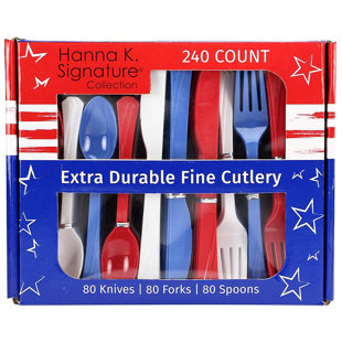 NICOLE FANTINI COLLECTION Plastic Disposable Flatware Set