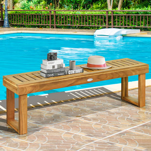 COSTWAY Acacia Outdoor Bench