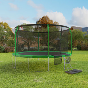 AIRZONE PLAY Airzone Jump Premier PLUS Backyard Trampoline- 15Ft Green/Green
