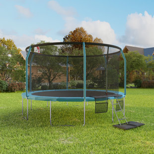 AIRZONE PLAY Airzone Jump Premier PLUS Backyard Trampoline- 14Ft Blue/Blue