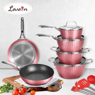 LOVOIN Lovoln 14 - Piece Non-Stick Aluminum Cookware Set