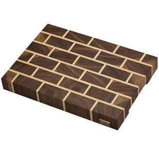A & E MILLWORK Walnut/Maple Wood Cutting Board