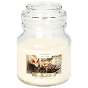 ACORN & ROSE Scented Jar Candle with Glass Holder