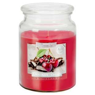 ACORN & ROSE Scented Jar Candle with Glass Holder