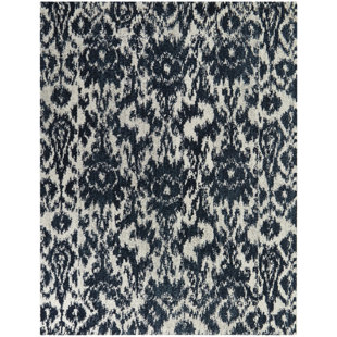 BALTA RUGS Carrasco Navy Ikat Damask Area Rug