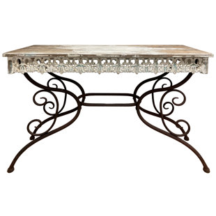 SEASONAL ABODE 46.3'' Solid Wood Top Console Table