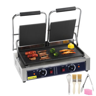 AiYchen 19'' Non Stick Electric Grill & Panini Press with Lid