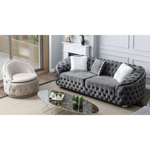 ROSDORF PARK Gonda 91'' Velvet Sofa