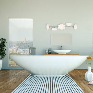 CORRIGAN STUDIO® Khalyl Dimmable Polished Nickel Vanity Light