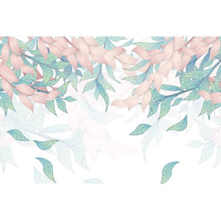 IDEA4WALL Peel & Stick Floral Wall Mural