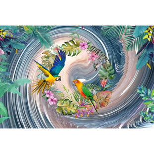 IDEA4WALL Peel & Stick Floral Wall Mural