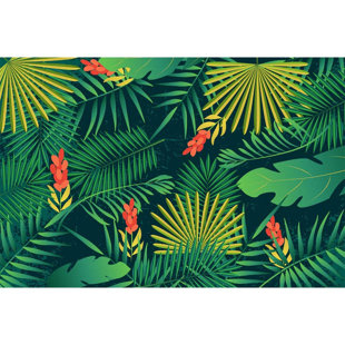 IDEA4WALL Peel & Stick Floral Wall Mural