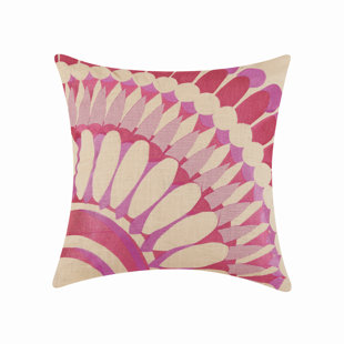 TRINA TURK RESIDENTIAL Capitola Embroidered Linen Throw Pillow