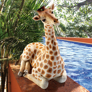 DESIGN TOSCANO Statue Zari die ruhende Giraffe