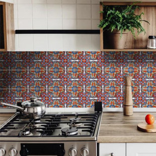 MI ALMA 7'' W x 7'' L Vinyl Peel and Stick Mosaic Tile