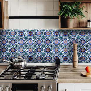 MI ALMA 4'' W x 4'' L Vinyl Peel and Stick Mosaic Tile (Set of 24)