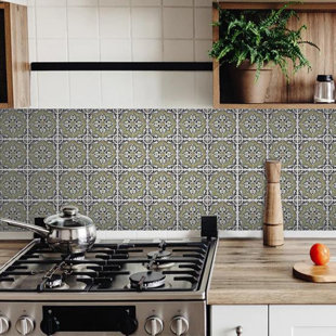 MI ALMA 4'' W x 4'' L Vinyl Peel and Stick Mosaic Tile