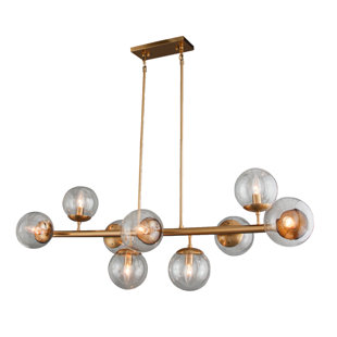 MOTI FURNITURE 9 - Light Kitchen Island Modern Linear Chandelier