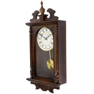 BEDFORD CLOCKS Solid + Manufactured Wood Wall Clock