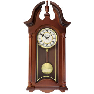 BEDFORD CLOCKS Solid + Manufactured Wood Wall Clock