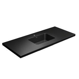 DYCONN 51'' Mixture Of Stone/Aluminum & Resin Single Bathroom Vanity Top with Sink