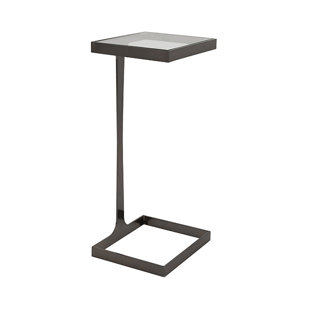 WORLDS AWAY Maisel Glass Top End Table