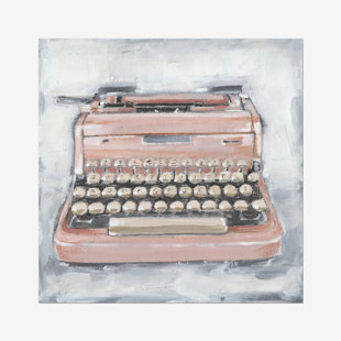 MARLOW HOME CO. Vintage Typewriter IV by Ethan Harper - Painting