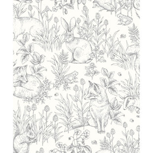 BORASTAPETER Forest Friends Wallpaper