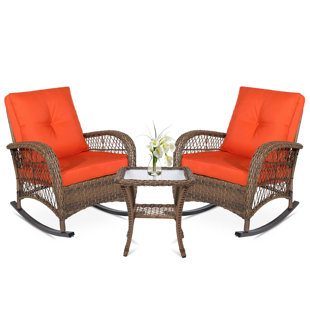 BAYOU BREEZE Vredenburgh 2 - Person Outdoor Seating Group with Cushions