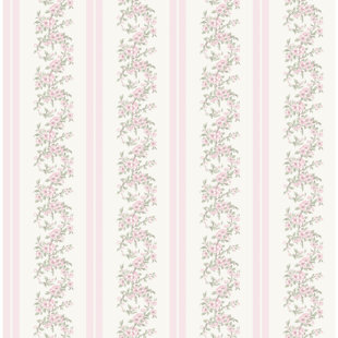 LOVESHACKFANCY Marigold Wreath Floral 33' L x 20.5" W Wallpaper Roll