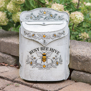 COL HOUSE DESIGNS Busy Bee Hive Wall Mounted Mailbox