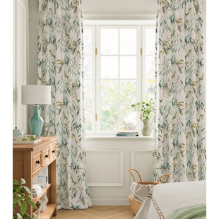 VISIONARY HOME Irena Linen Room Darkening Curtain Pair (Set of 2)