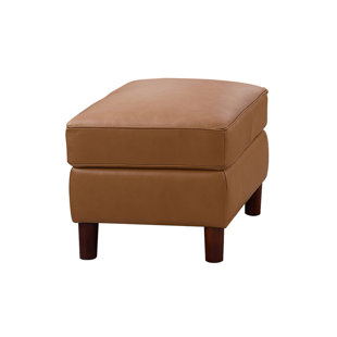 HYDELINE Leather Storage Ottoman