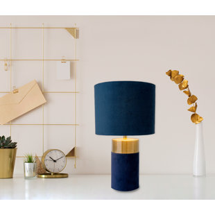 NÄVE LEUCHTEN Tischleuchte "BORDO" H: 32Cm Blau