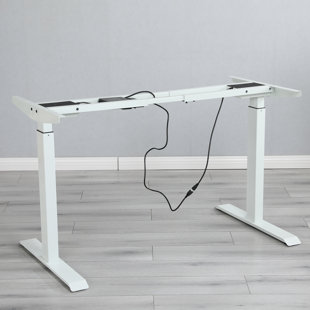 INBOX ZERO Jey Dual Motor Electric Height Adjustable Standing Desk Frame