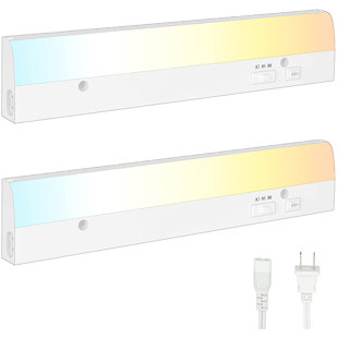 AIBOO LED 12" Under Cabinet Light Bar (Set of 2)