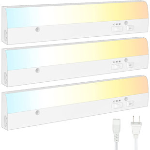 AIBOO LED 12" Under Cabinet Light Bar (Set of 3)