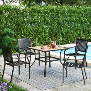 TRENT AUSTIN DESIGN® Horwich 4 - Person Square Outdoor Dining Set