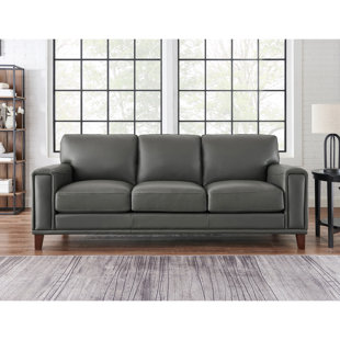 HYDELINE 88.5'' Leather Sofa