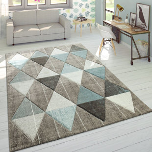 HASHTAG HOME Avi Geometric Flatweave Area Rug