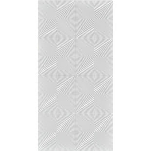 FROMPLAINTOBEAUTIFULINHOURS Curves MirroFlex 4ft. x 8ft. PVC Glue up 3D Wall Panels - Gloss White (32 sq.ft./sheet) (Set of 2)