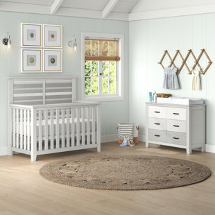 FOREVERECLECTIC™ Long Beach Convertible 2 -Piece Nursery Furniture Set