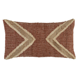 CLASSIC HOME Simo Hand-Woven 14" x 26" Throw Pillow, Antique Orange by Kosas Home