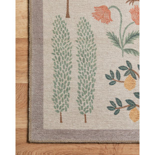 Rifle Paper Co. x Loloi Menagerie MEN-01 Les Fauves Cream Rug