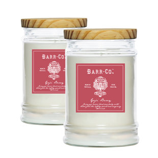 K. HALL STUDIO Barr-Co. Goji Berry Scented Tumbler Candle Set
