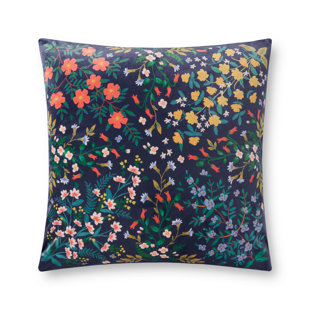 Rifle Paper Co. x Loloi PRP0025 Wildwood Navy 22" x 22" Pillow