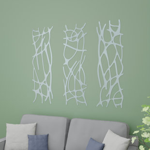 STRATA FURNITURE Abstract Wall Decor on Metal